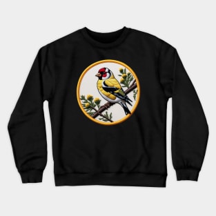 Goldfinch Embroidered Patch Crewneck Sweatshirt